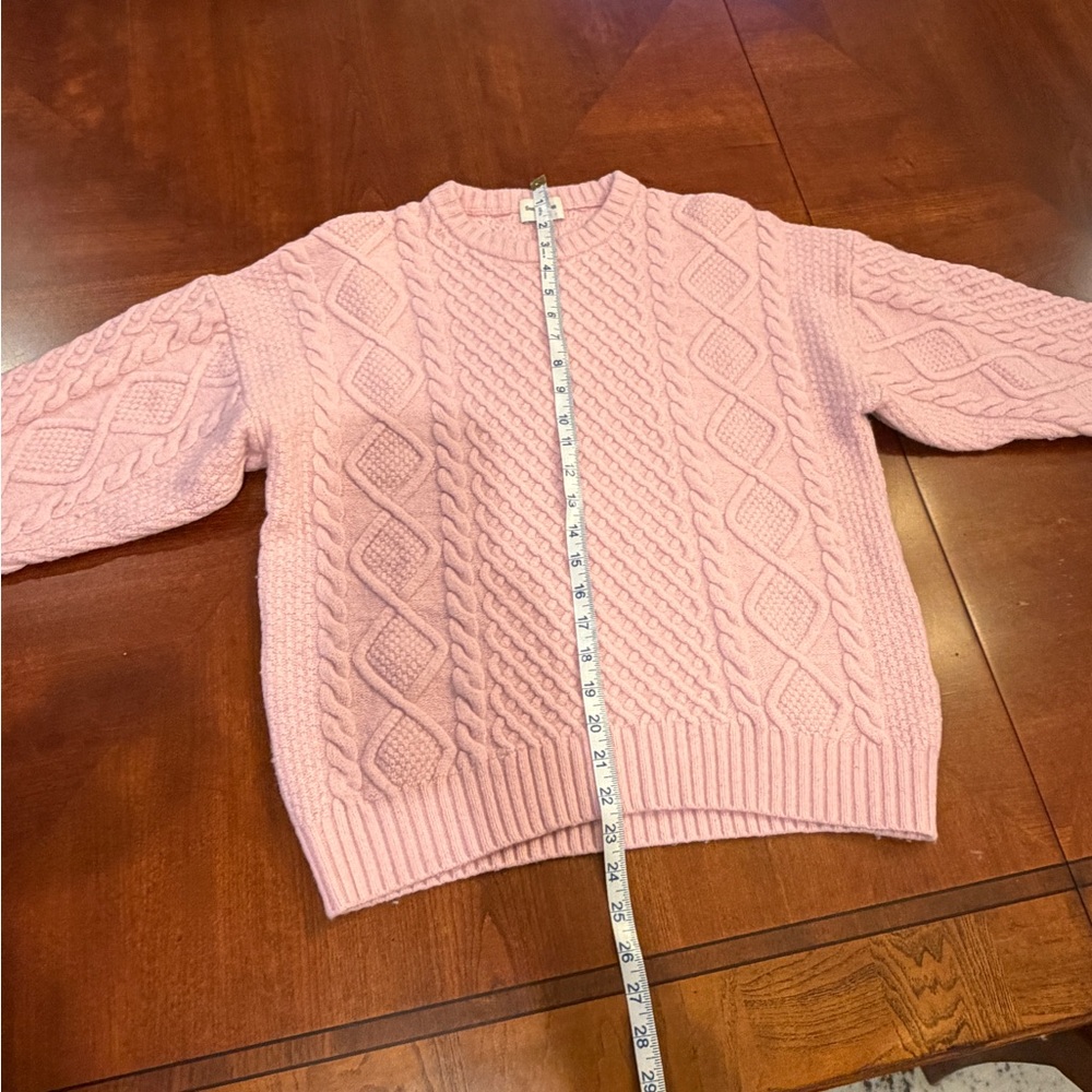 Aritzia Light Pink Cable Knit Sweater - Picture 7 of 8